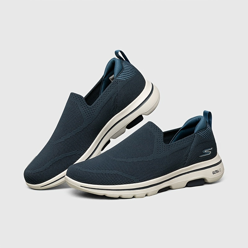 Skechers Women's Breathable Mesh Slip-On Sneakers - Lightweight Comfortable Casual Shoes with Anti-Slip EVA/Rubber Sole