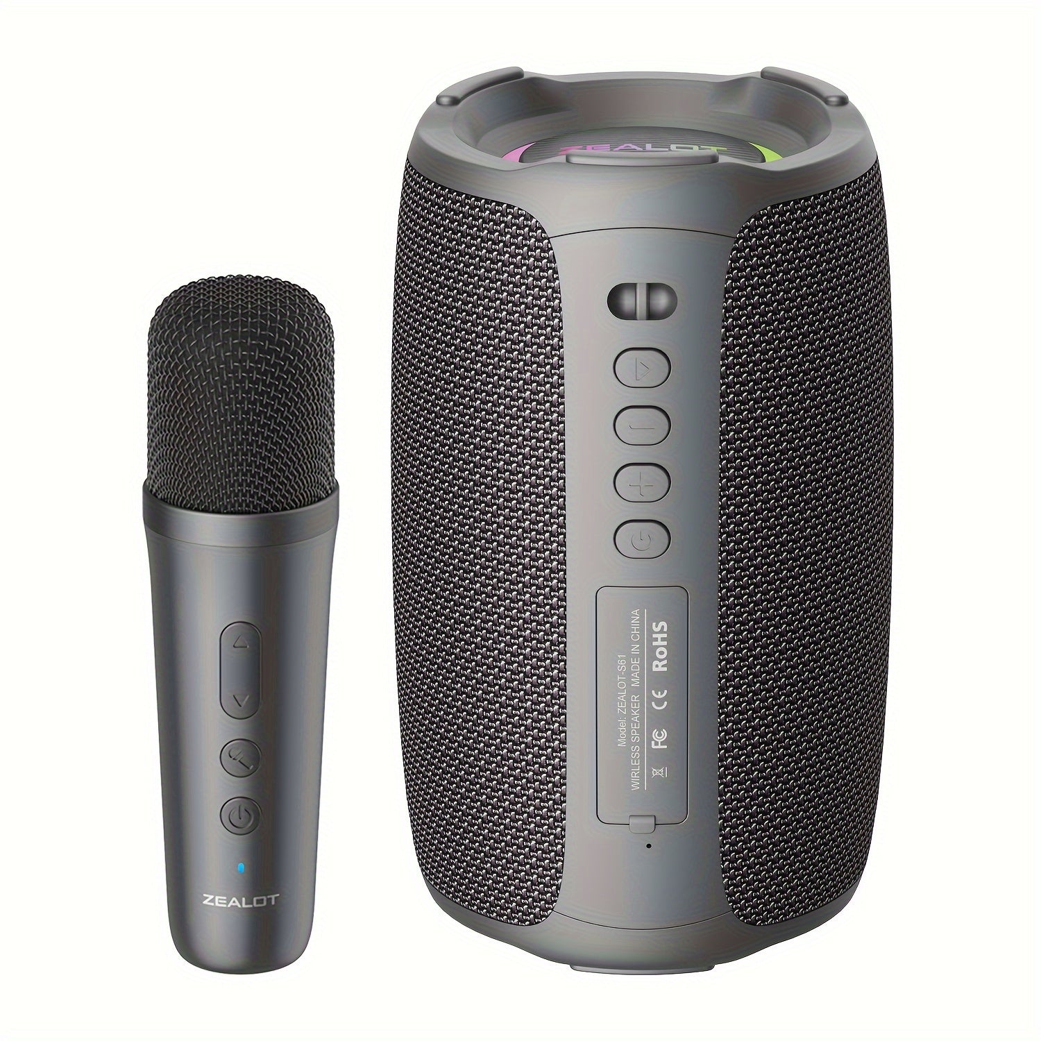 S61M Wireless Speakers Featuring a Wireless Microphone, Compatibility with Wired Microphones