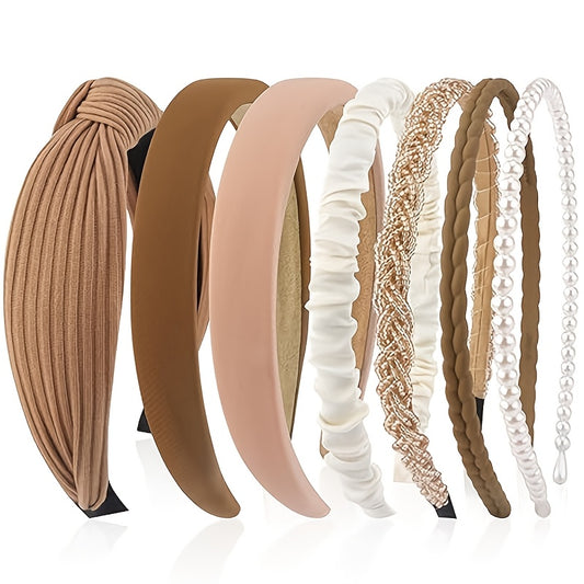 7pcs Set Combination Women's Hairband and Accessories