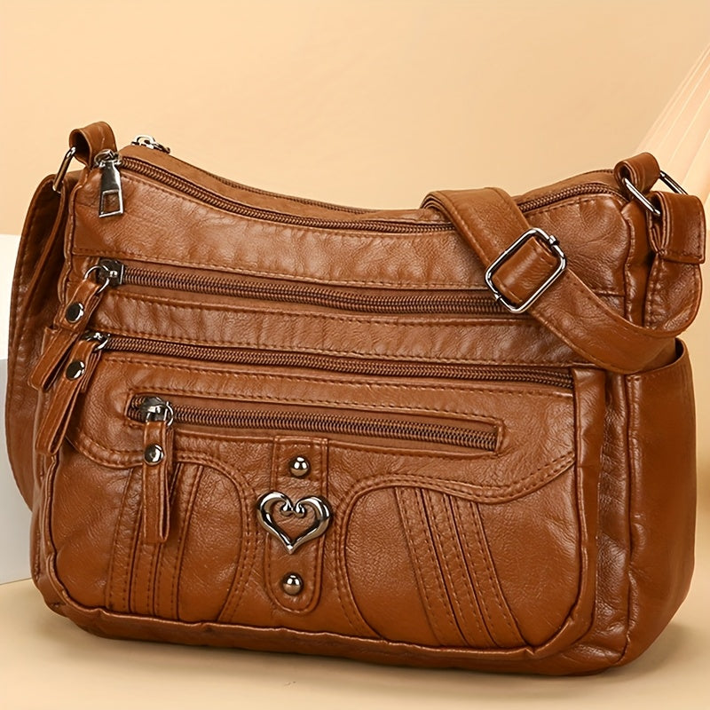Lightweight, Large Capacity Vintage Style Shoulder Bag for Women
