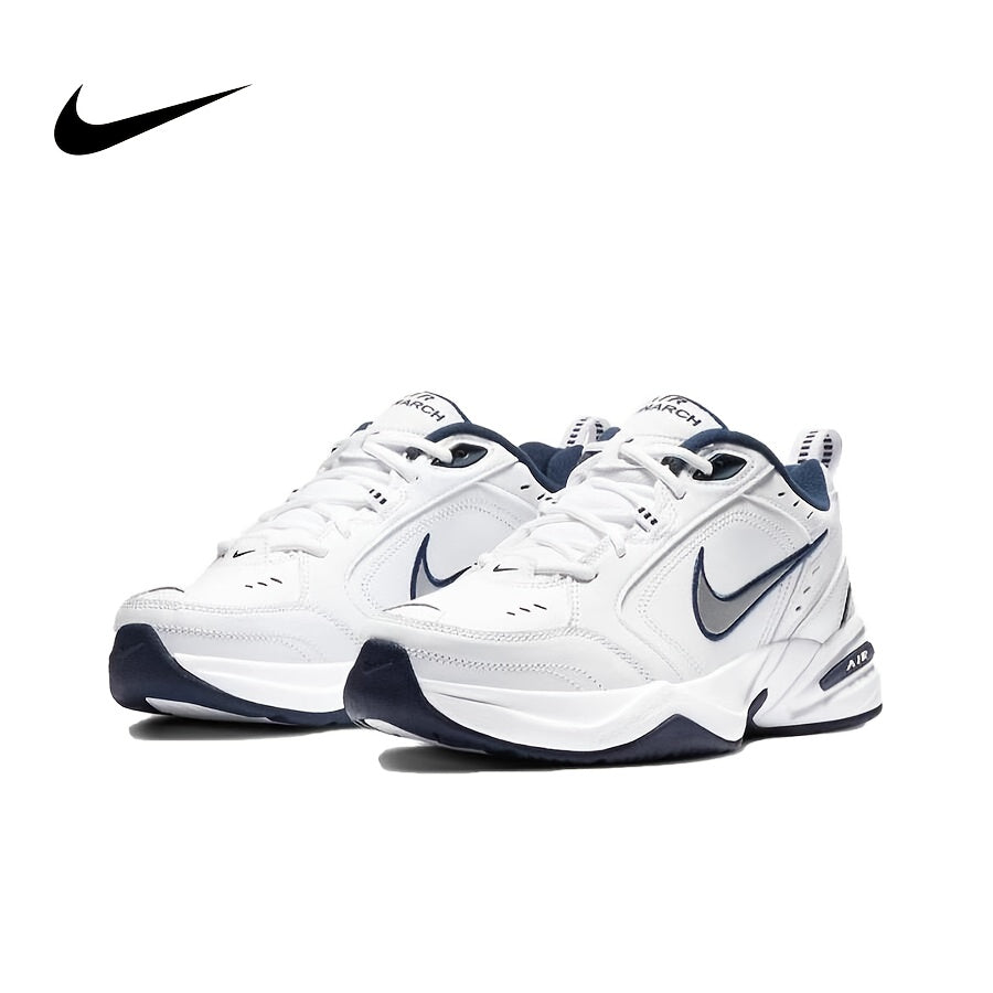 Nike Men's & Women's Retro Low-Top Sneakers - White & Navy Blue Classic Lace-Up Casual Sneakers with Cushioned Comfort