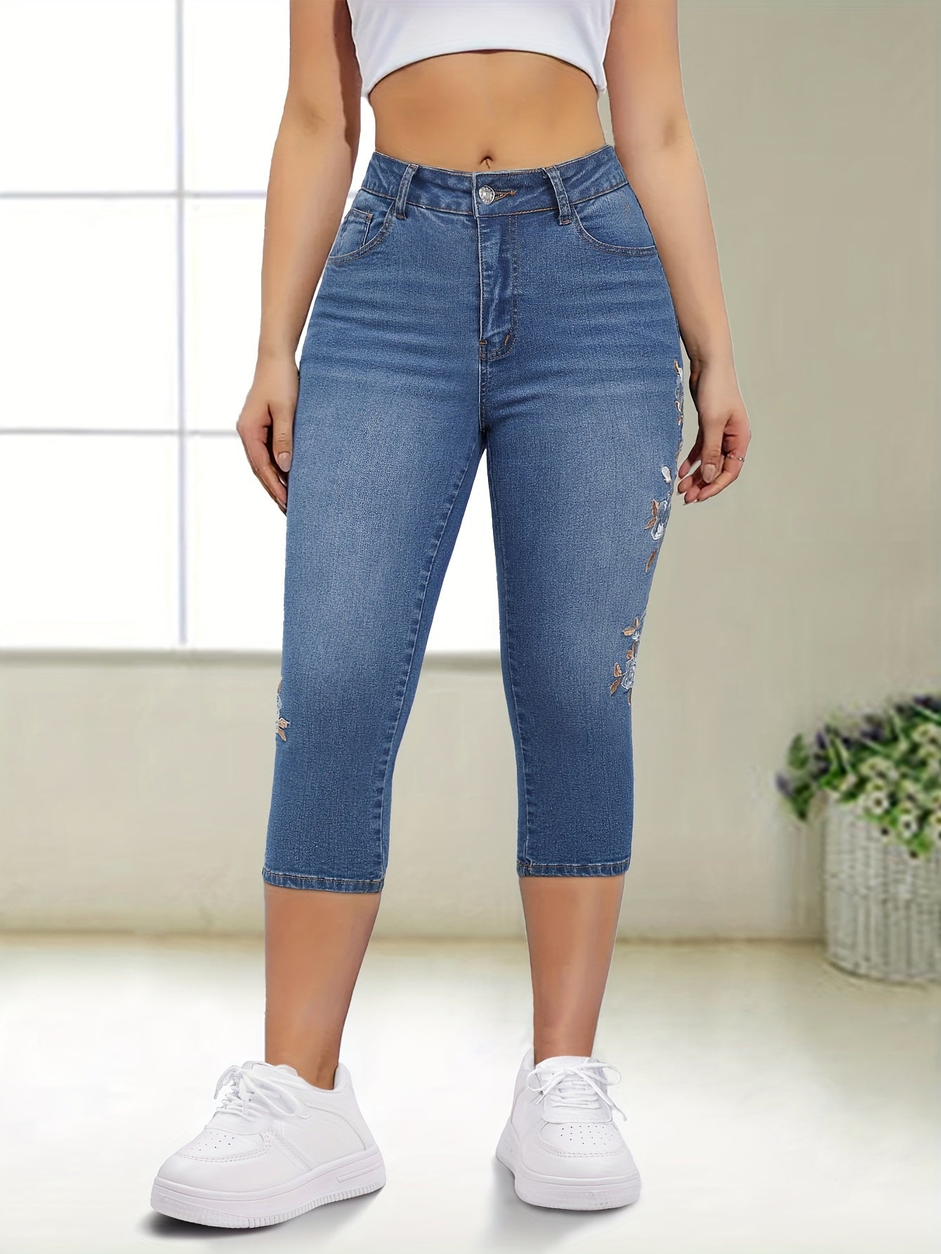 Women's High-Stretch Skinny Jeans Short