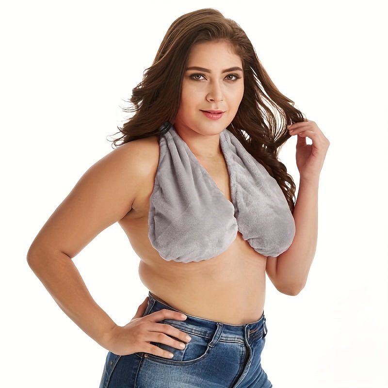 Quick-Dry & Breathable Towel Wrap with Adjustable Strap