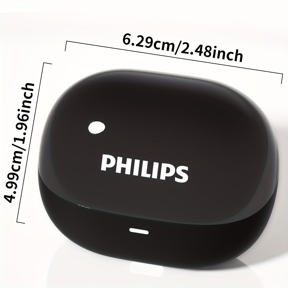 Philips TWS Wireless Earbuds with Touch Control, Open-Back Design, HD Sound & Noise Cancellation