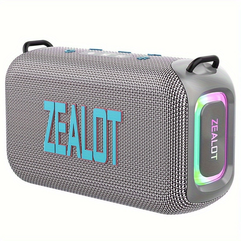 ZEALOT S85 Wireless Speakers, Outdoor Portable Subwoofer Speaker, Hifi Sound quality, RGB light, Dual Pairing