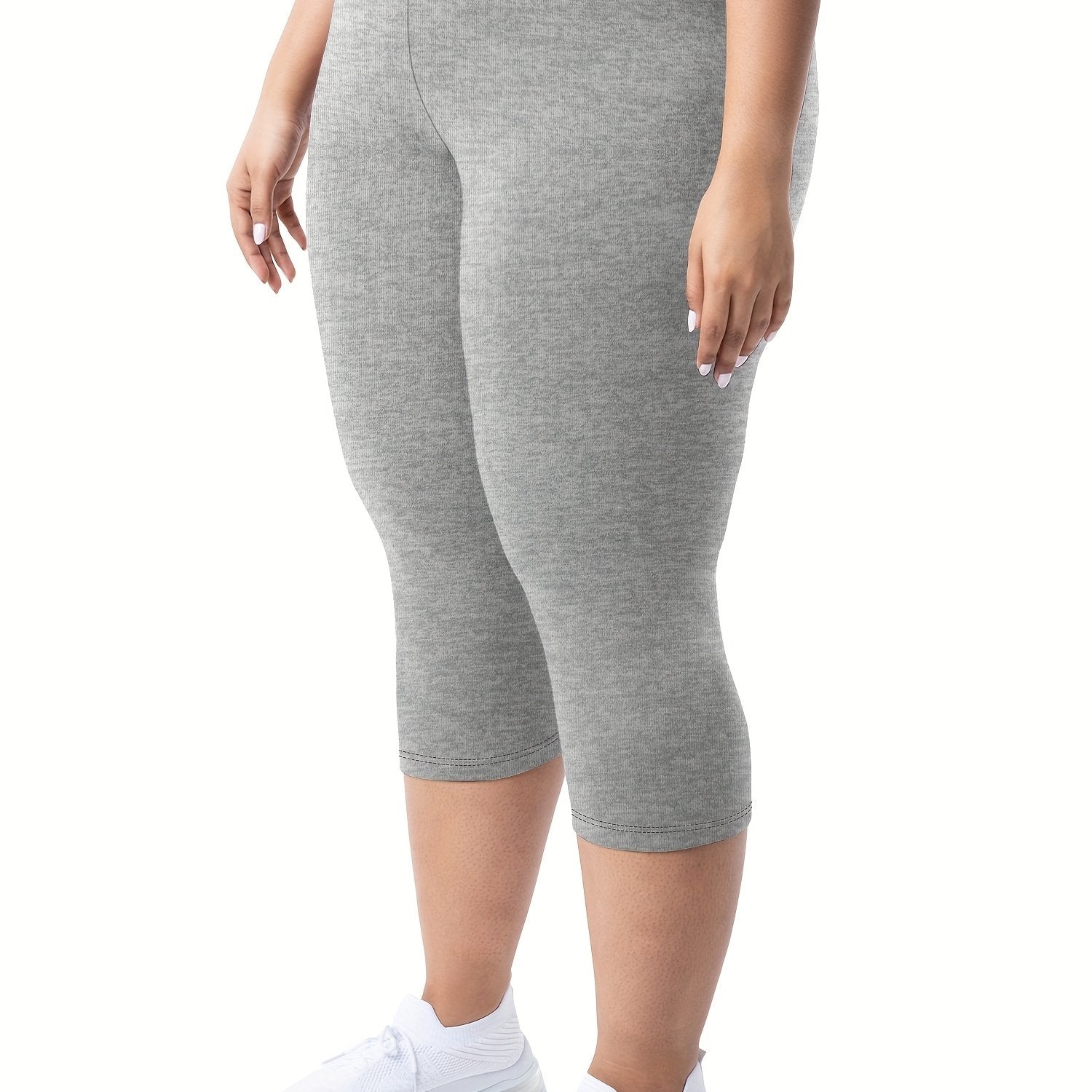 Plus Size High-Waisted 7/8 Leggings