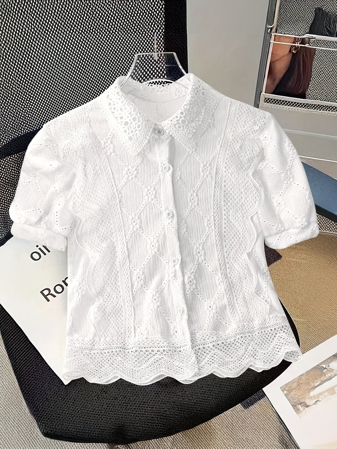 Elegant Women's Summer Blouse | Short Sleeve