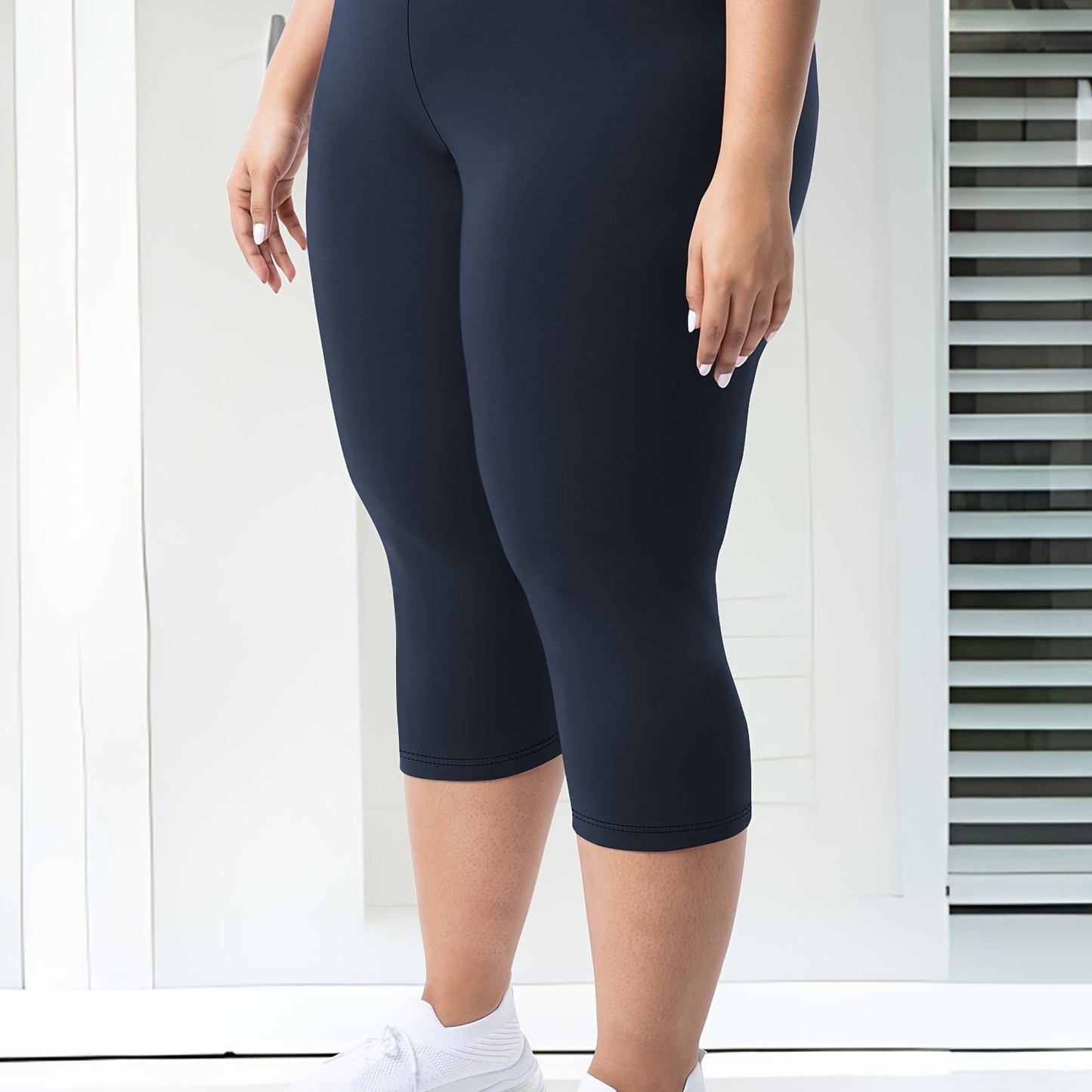 Plus Size High-Waisted 7/8 Leggings