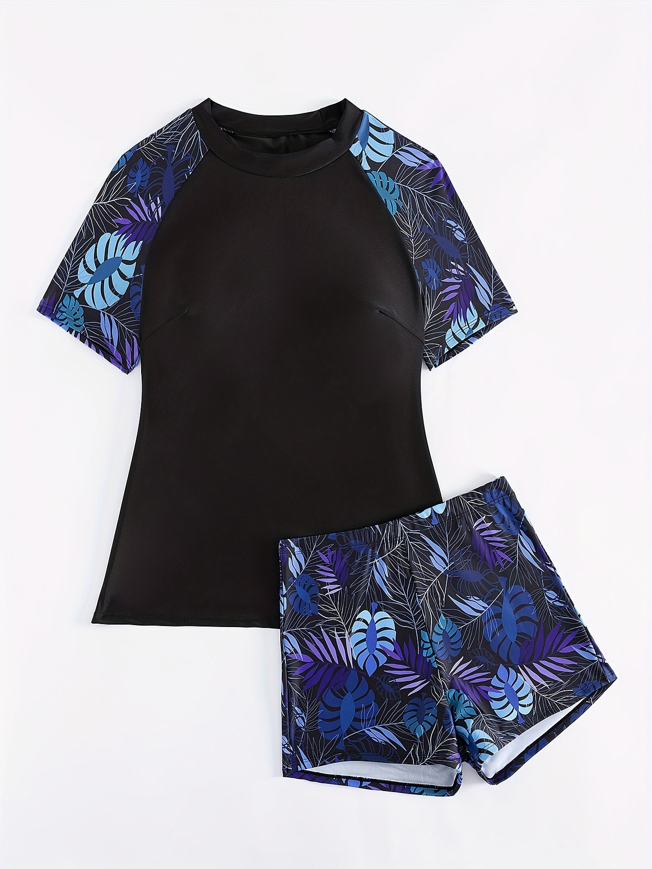 Women's plus-size swimsuit two-piece set