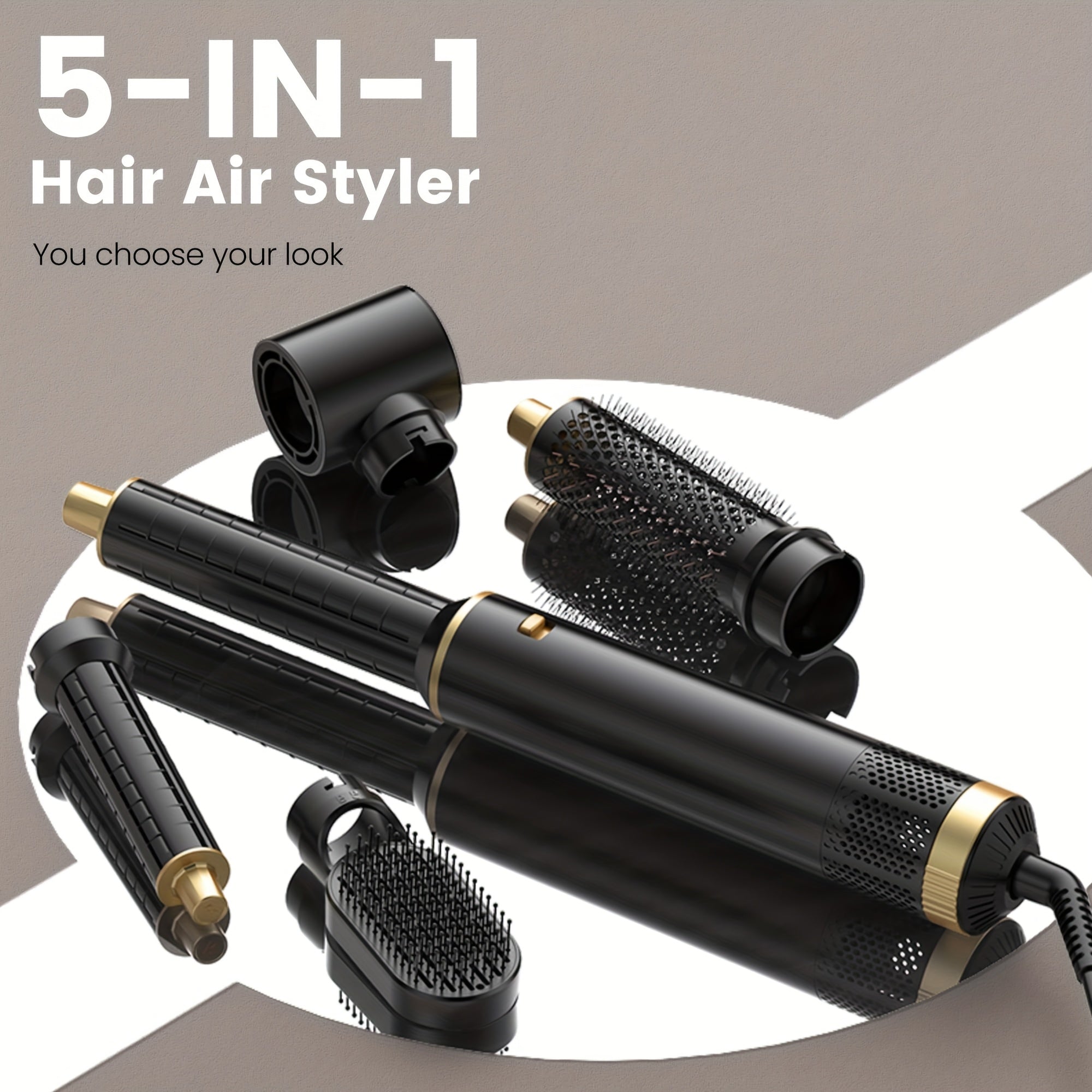 Blow Dryer Brush 12.7cm Hair Dryer Automatic Curling Wand Hair Straightener