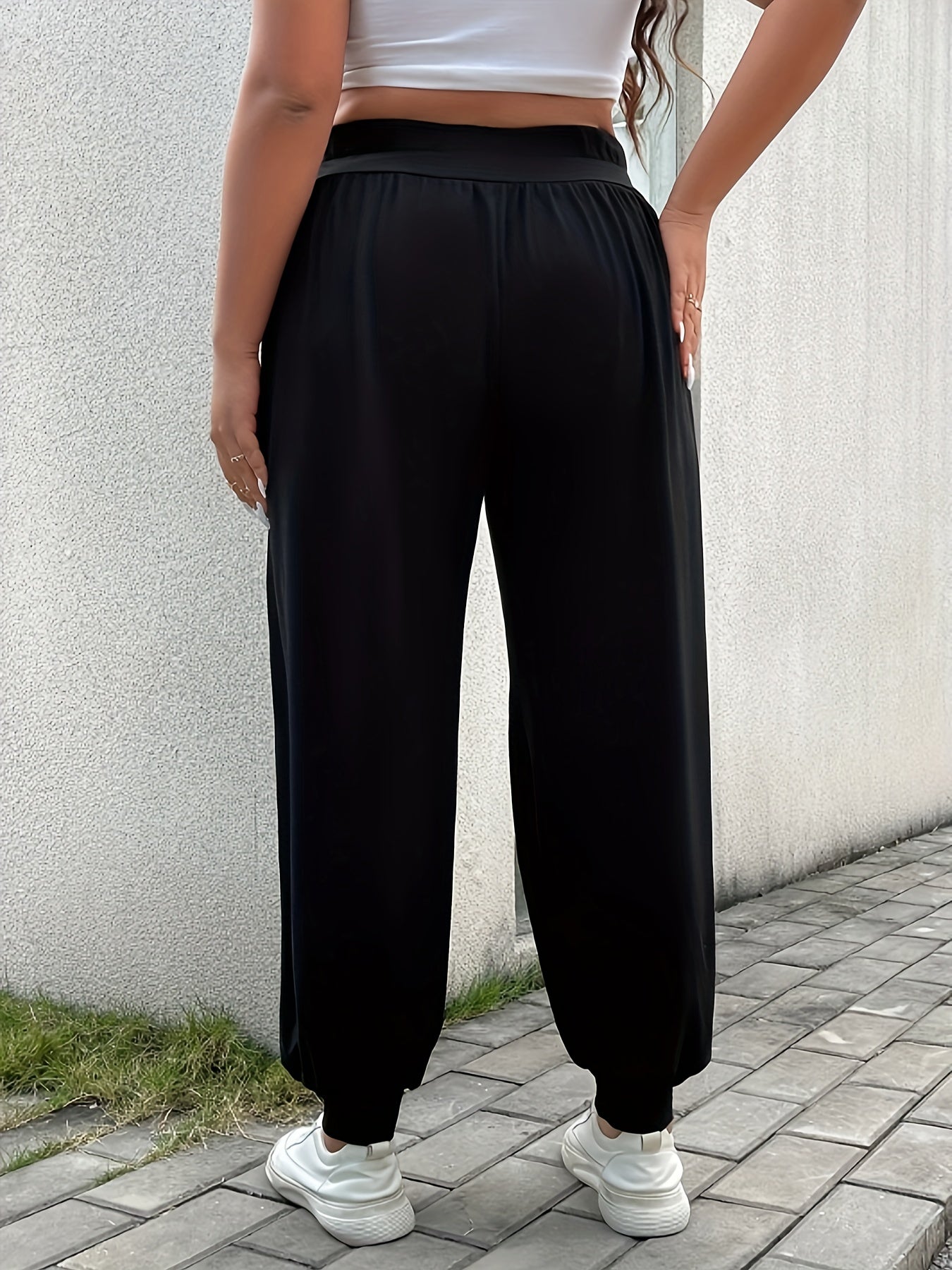 Plus Size Women's Wide-Leg Casual Pants