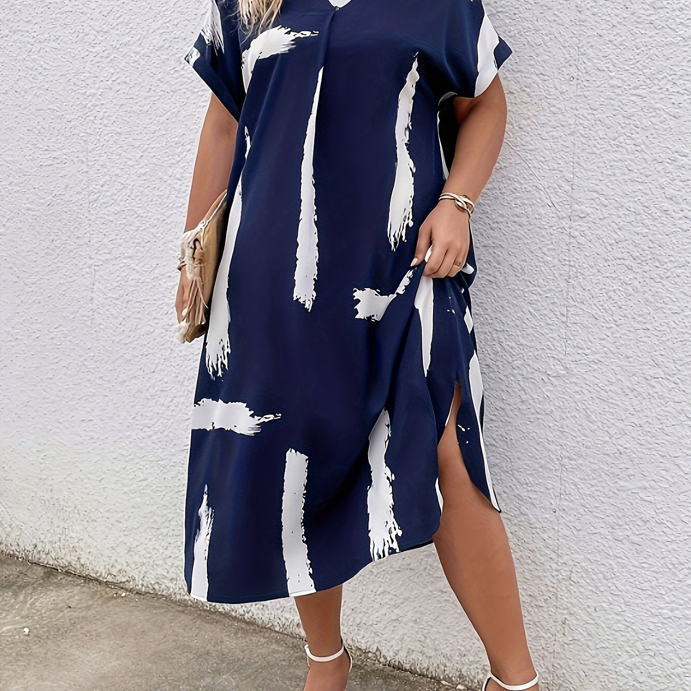 Plus Size Dress-j212, Curvy's clothing