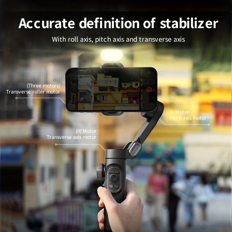 XE Kit 3-Axis Smartphone Gimbal Stabilizer & AI Tracker with CCT/RGB Fill Light