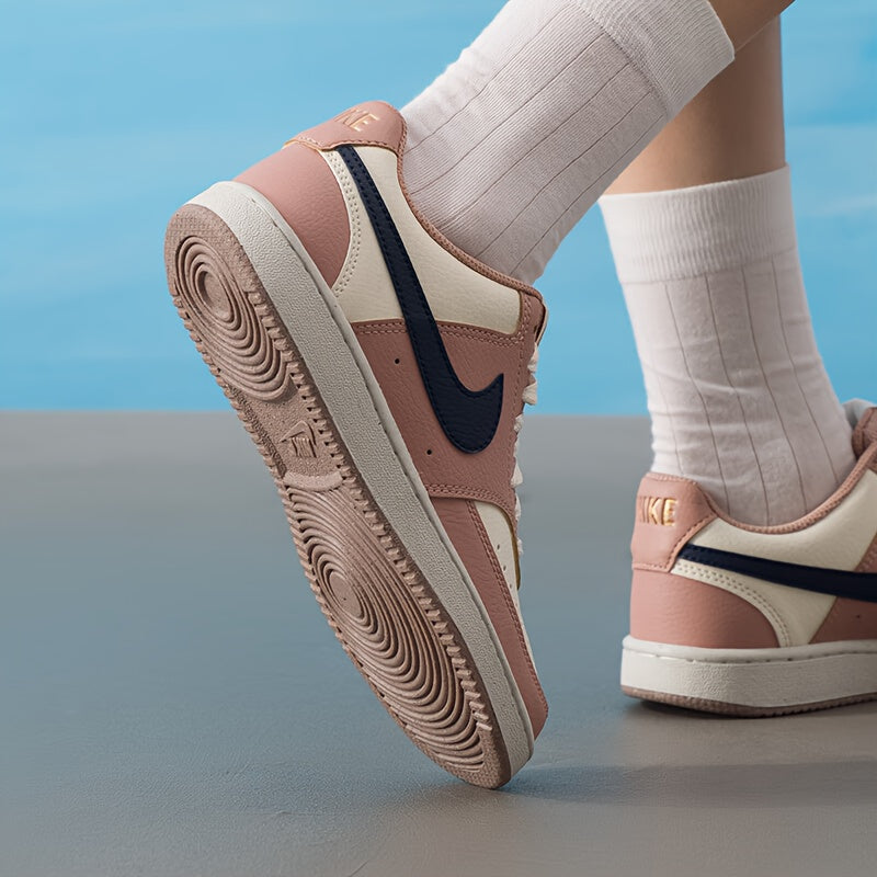 Nike Women's Court Vision Sneakers - Lightweight Shoes with Air Cushion Technology, Synthetic Upper & Arch Support,