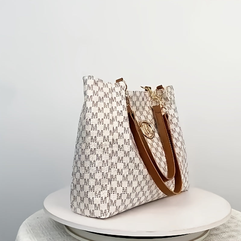 Elegant Golden Chain Women's Tote Bag