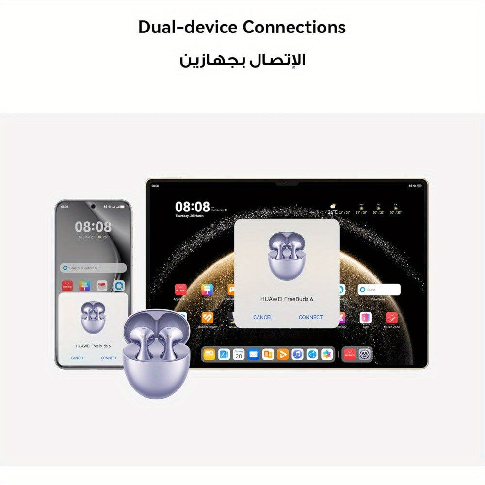 For Huawei FreeBuds 6 Wireless Wireless Earbuds with Dual-Driver True Sound, Stable & Clear Calls