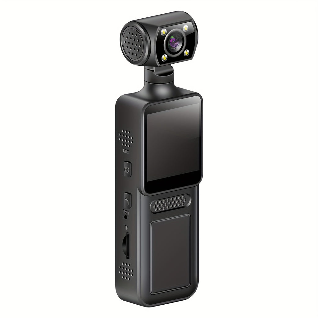 4K handheld stabilizer pocket sports camera with 180 ° rotating lens