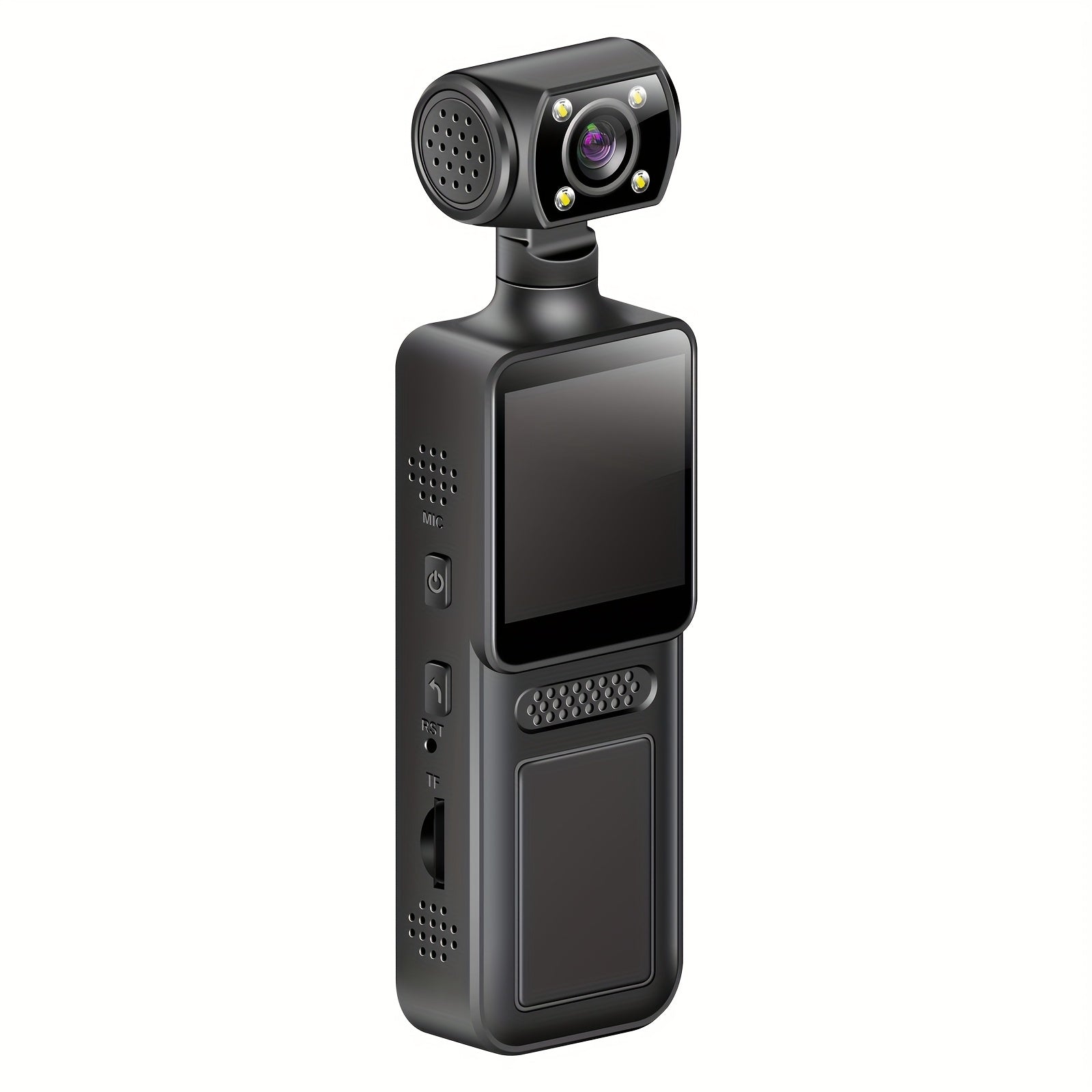 4K handheld stabilizer pocket sports camera with 180 ° rotating lens