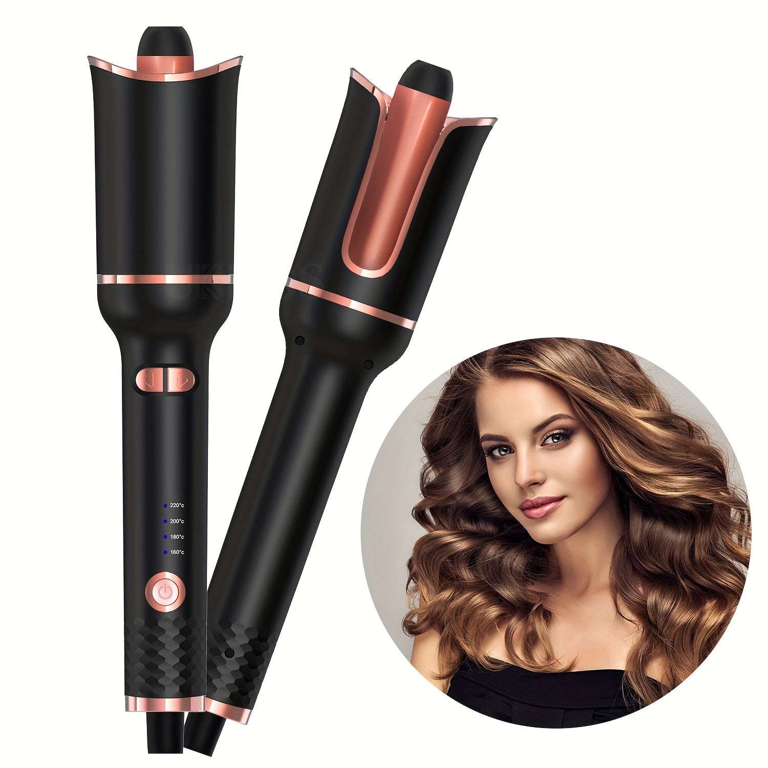 Automatic Hair Curler & Waver Iron - 32mm Rotating Ceramic Design