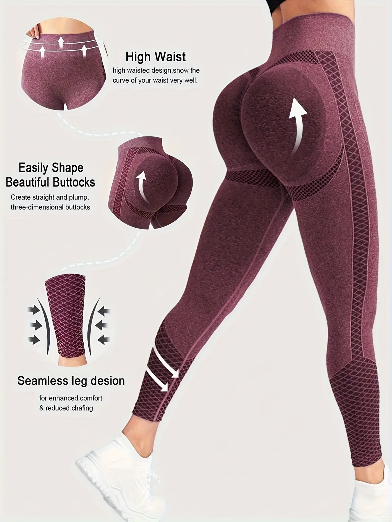Super Comfortable High-waisted Compression Sports Tights