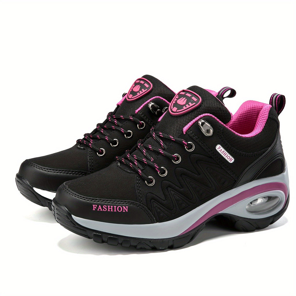 Women's Low Top Hiking Sneakers, Waterproof Low Top Outdoor Trekking Sports Shoes, Casual Walking & Running Trainers