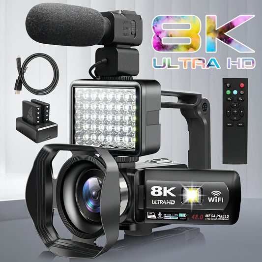 8K 15FPS Integrated Video Camera, 18x Digital Zoom, 64ppm, WiFi, Remote Control