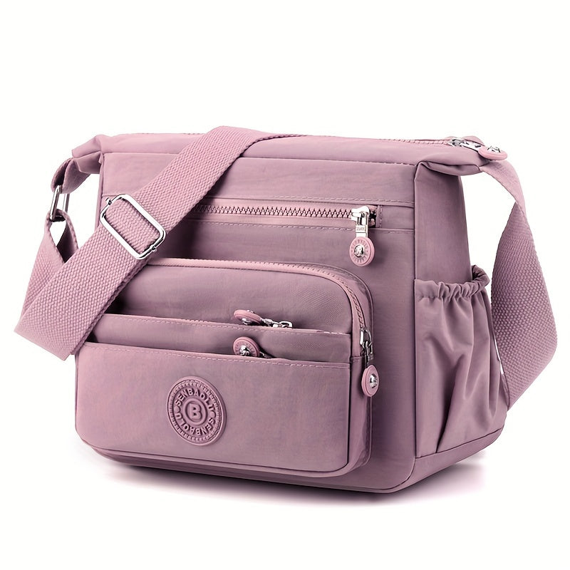 Chic Black Nylon Crossbody Bag for Women