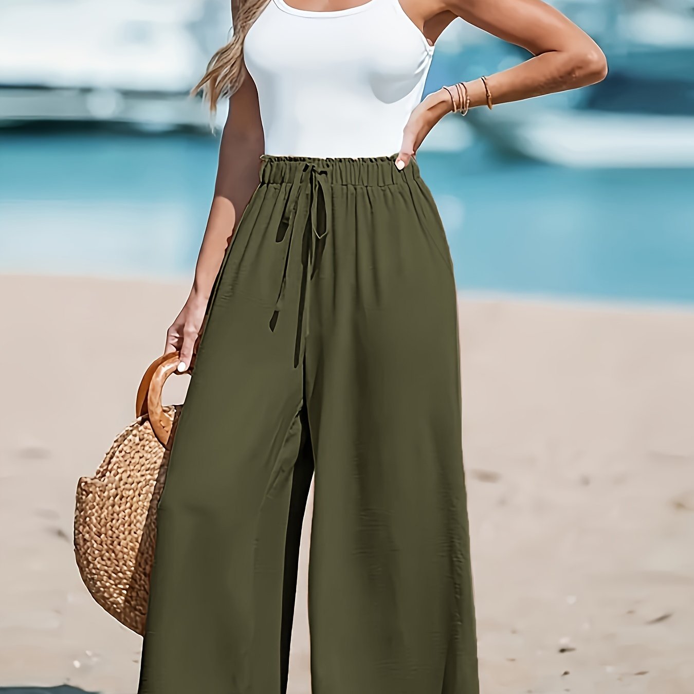 High-Waisted Wide-Leg Pants for Women