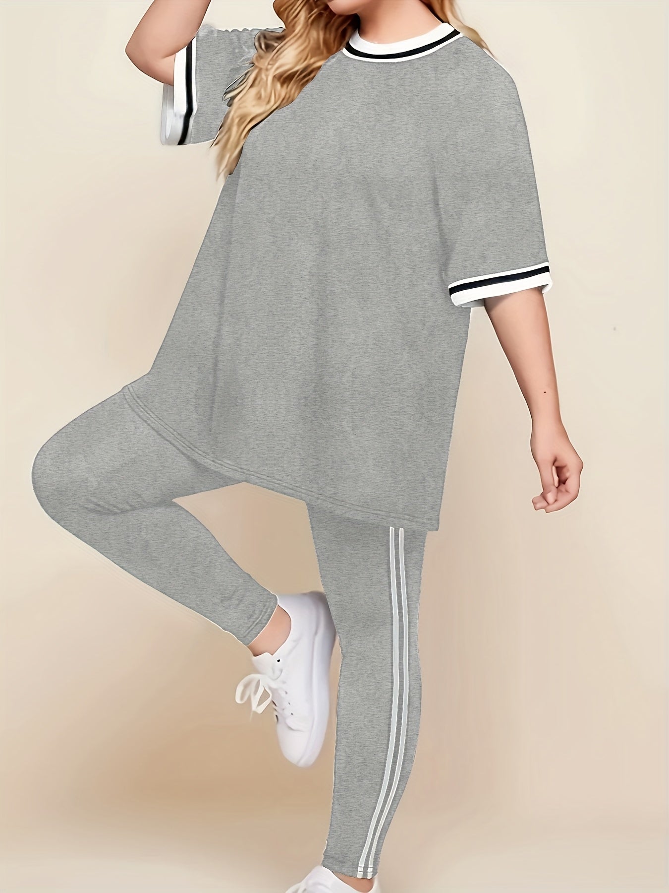 Women's Plus Size Casual Lounge Set