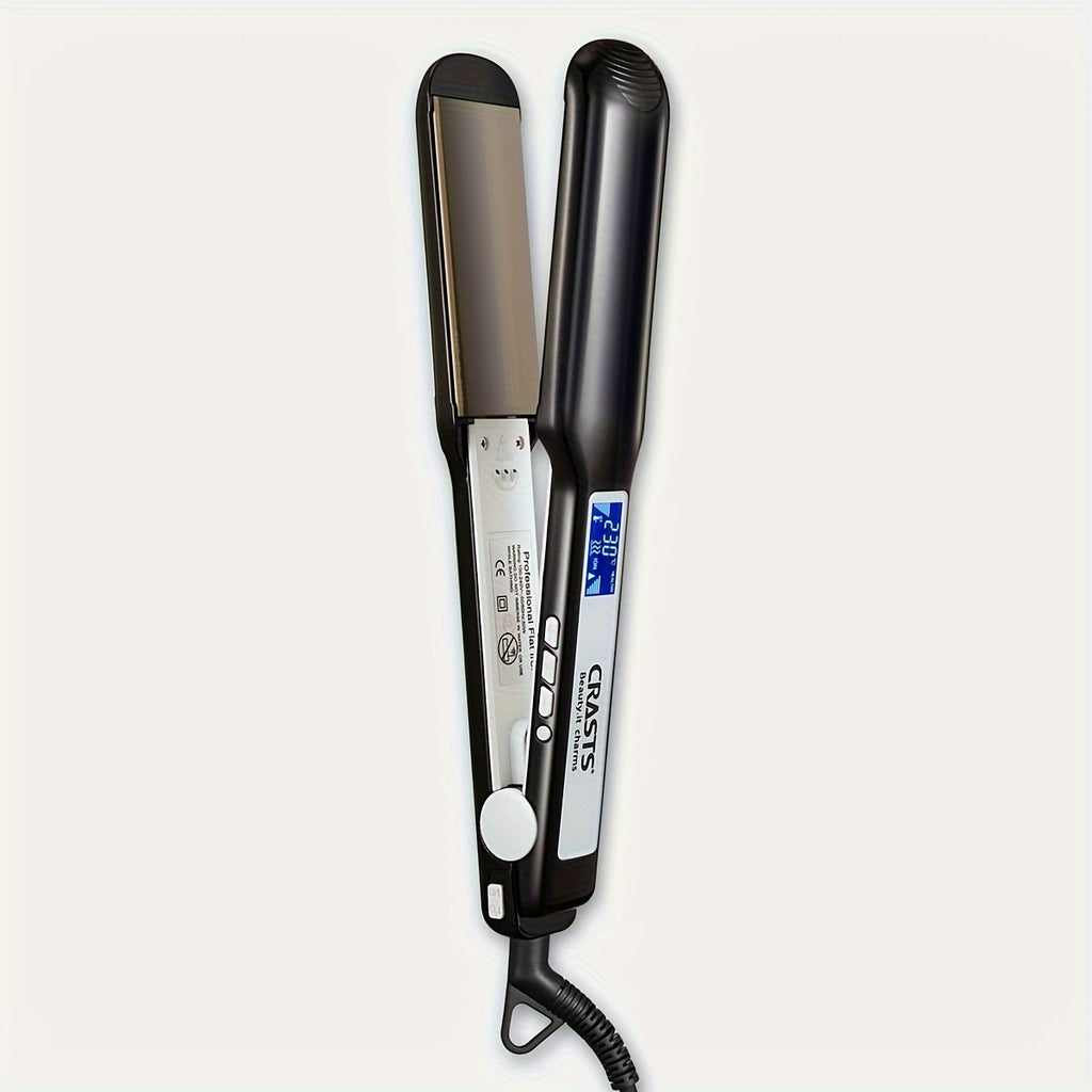 Professional Hair Straightener with Display - Dual-Use for Smooth Styling & Curls