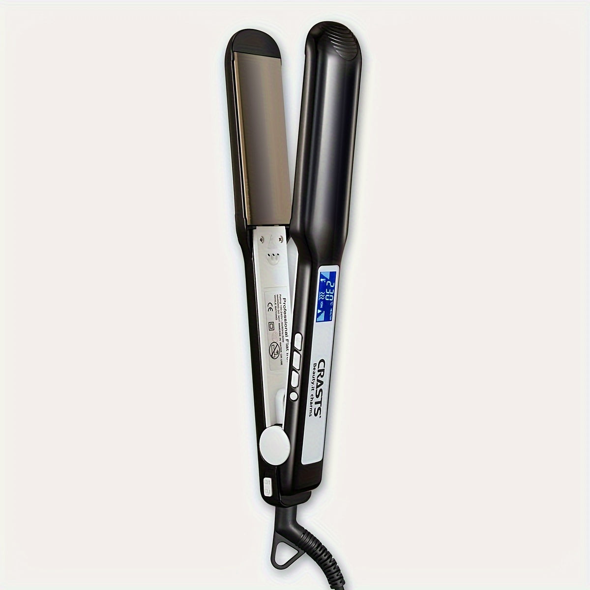 Professional Hair Straightener with Display - Dual-Use for Smooth Styling & Curls