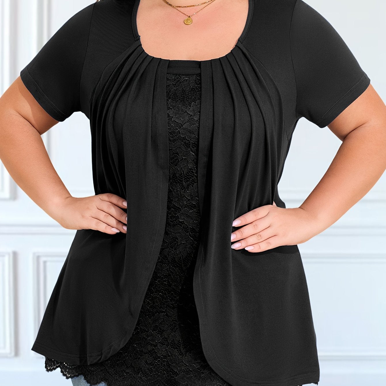 Polyester Blend Short Sleave T-Shirts for Women