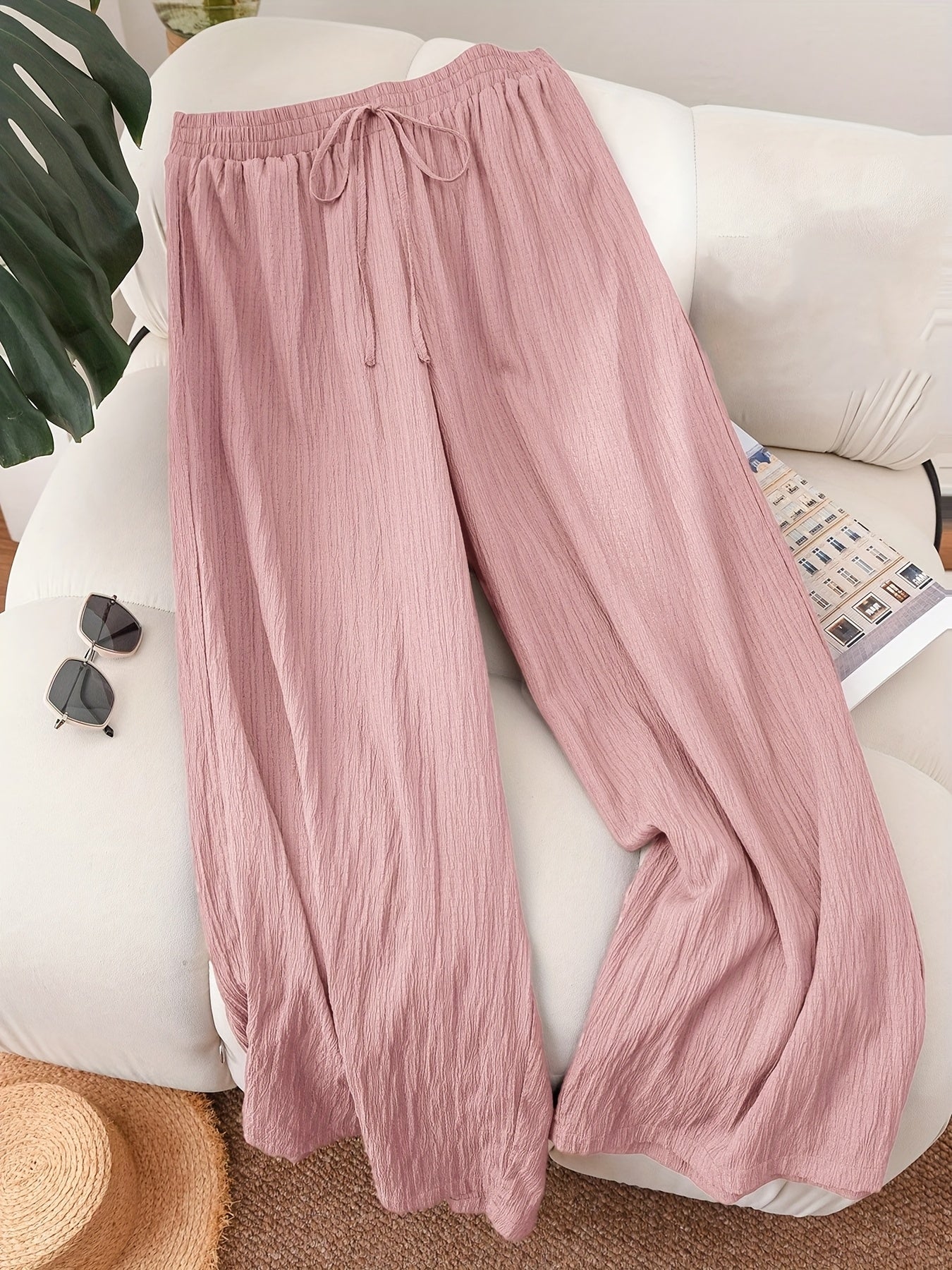 Women's Plus Size Wide-Leg Pants
