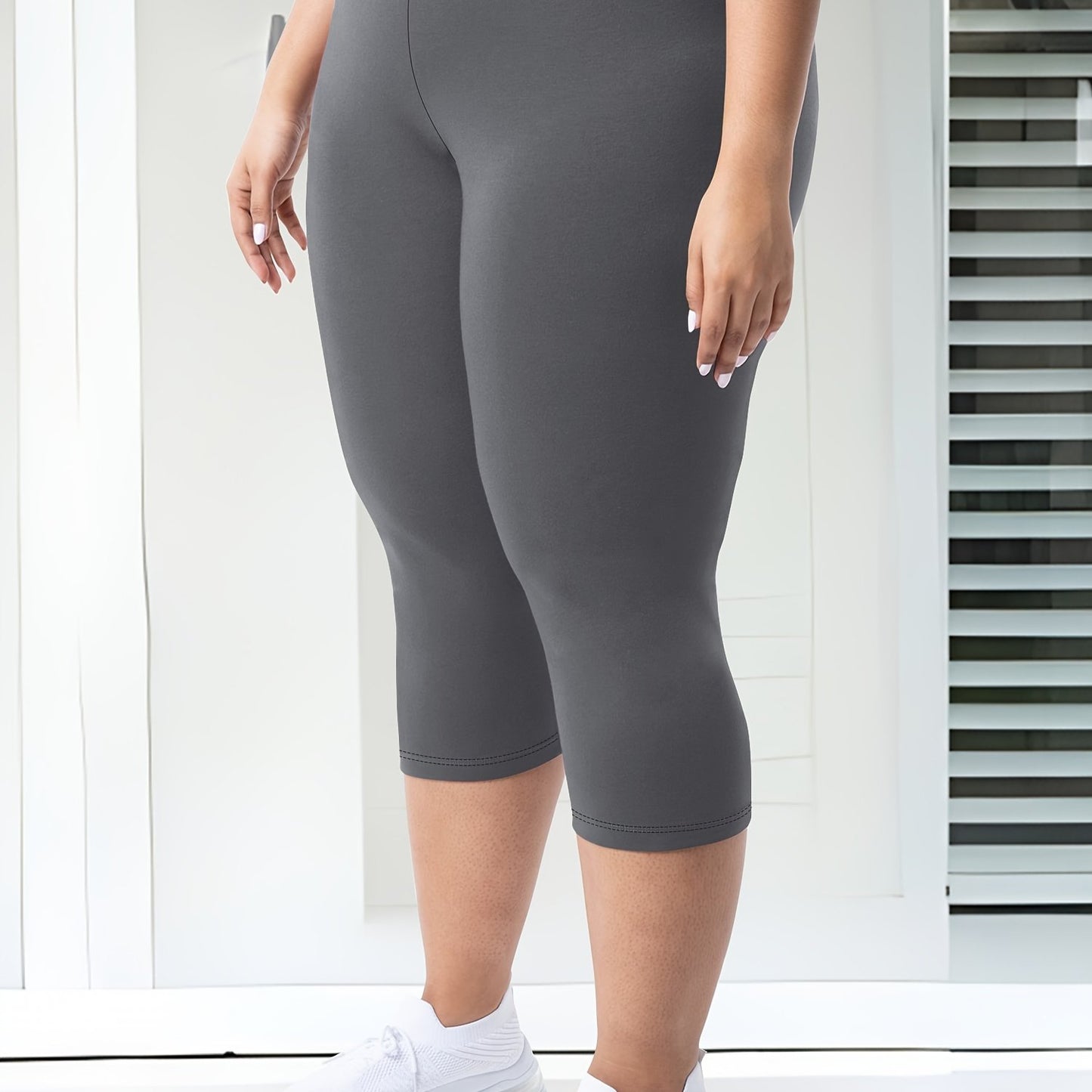 Plus Size High-Waisted 7/8 Leggings