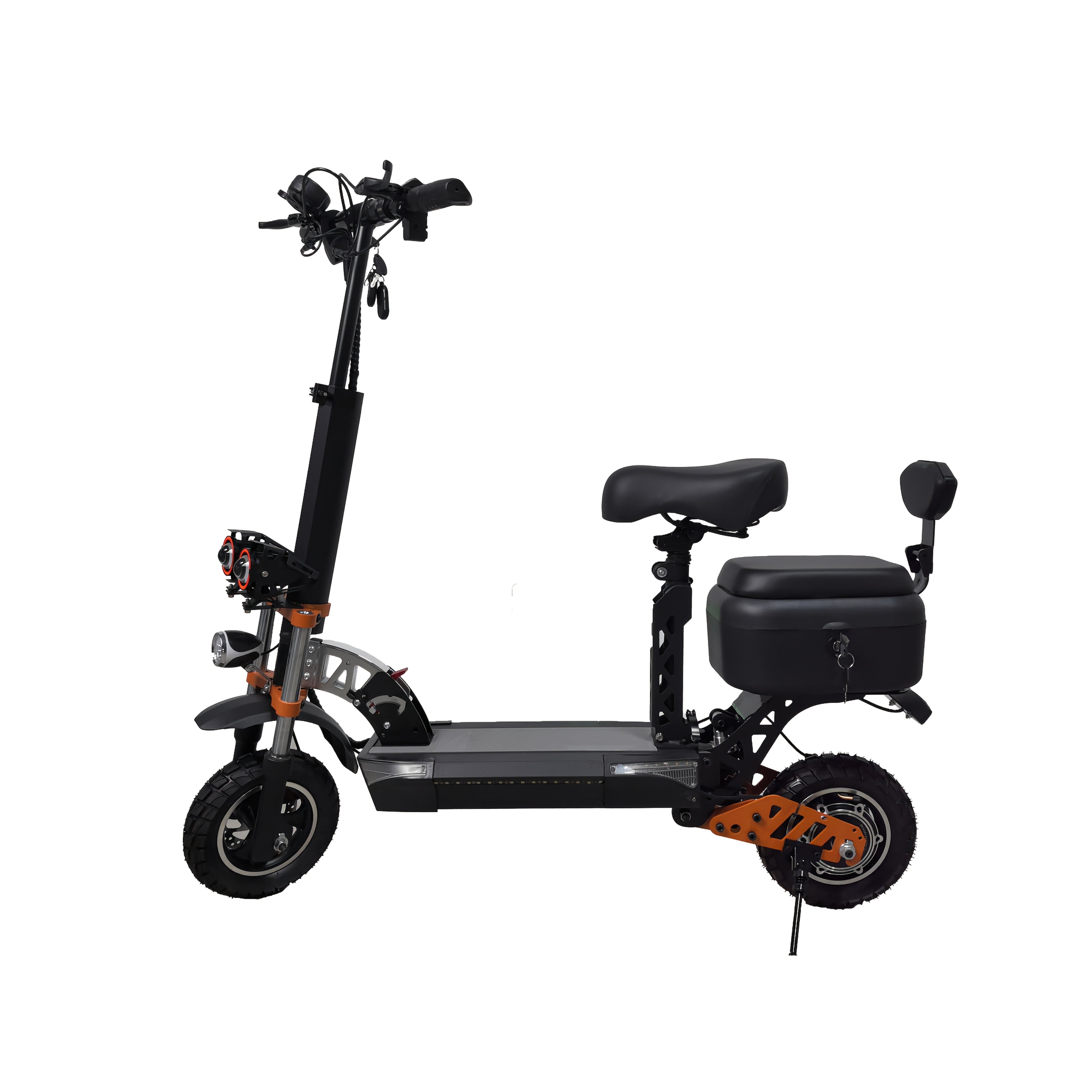 Foldable Electric Scooter 800W Pro - Front + Rear Shock Absorption/ 30-55km/h Speed/ 30km Range/ 150kg Load Capacity