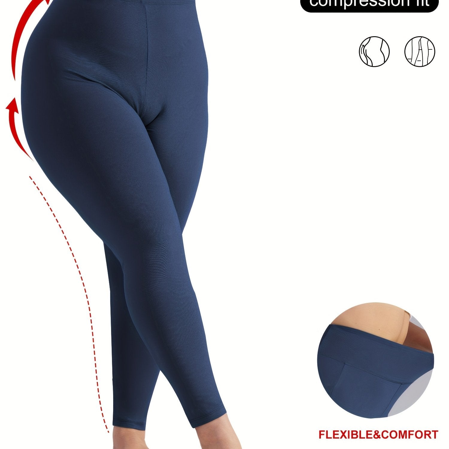 Women's Yoga Leggings with High Waistband, Moisture-Wicking, And Stretchy