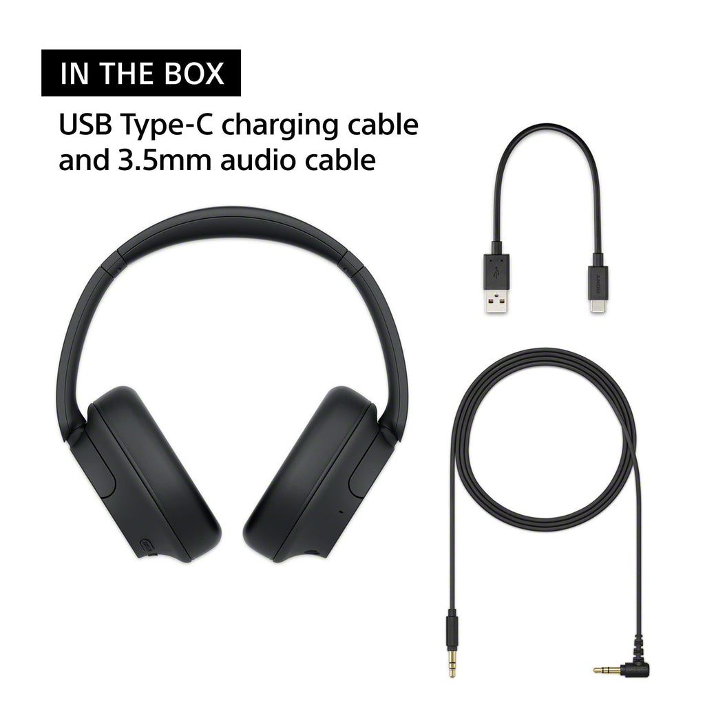 Sony WH-CH720N Wireless Headphones, Active Noise Cancellation, Touch Control