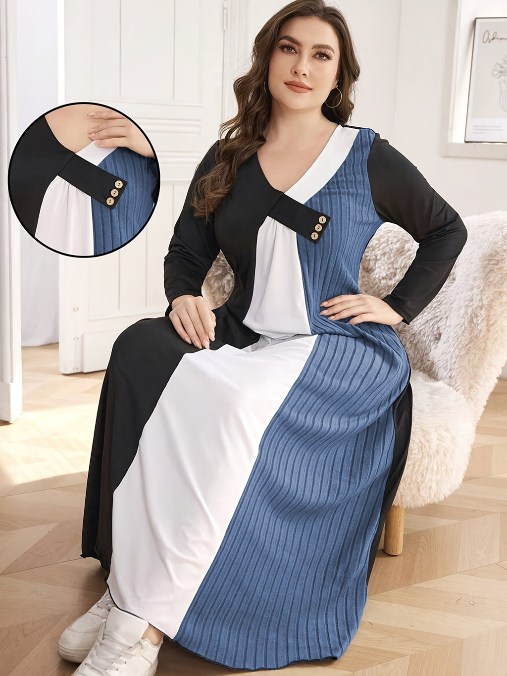Women's Plus Size Winter Maxi Dress