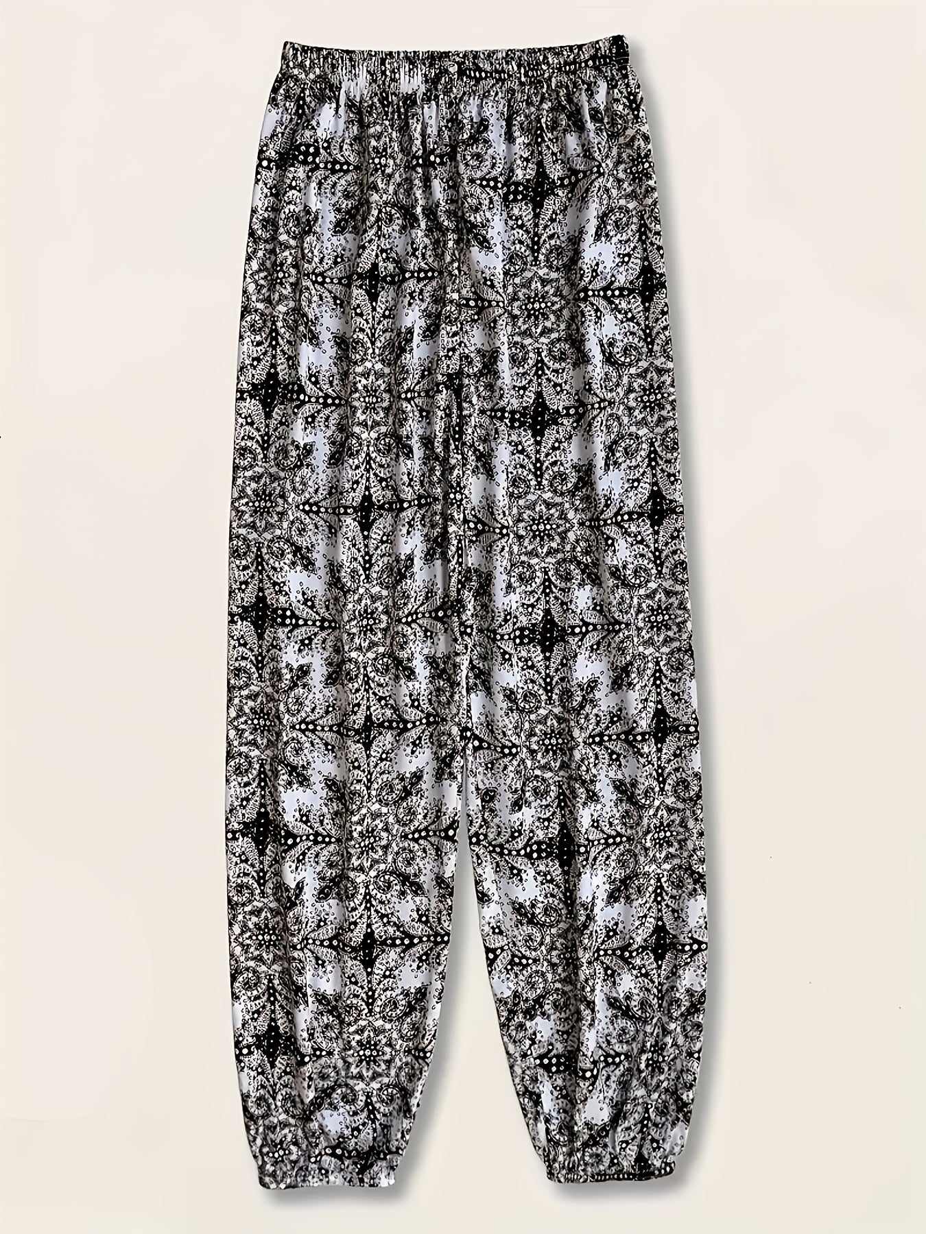 Women's Plus Size Bohemian Print Joggers Pant