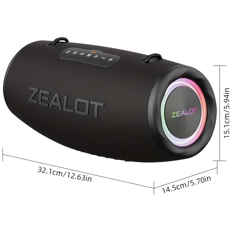 ZEALOT S87 80W Wireless Speaker, Outdoor Portable