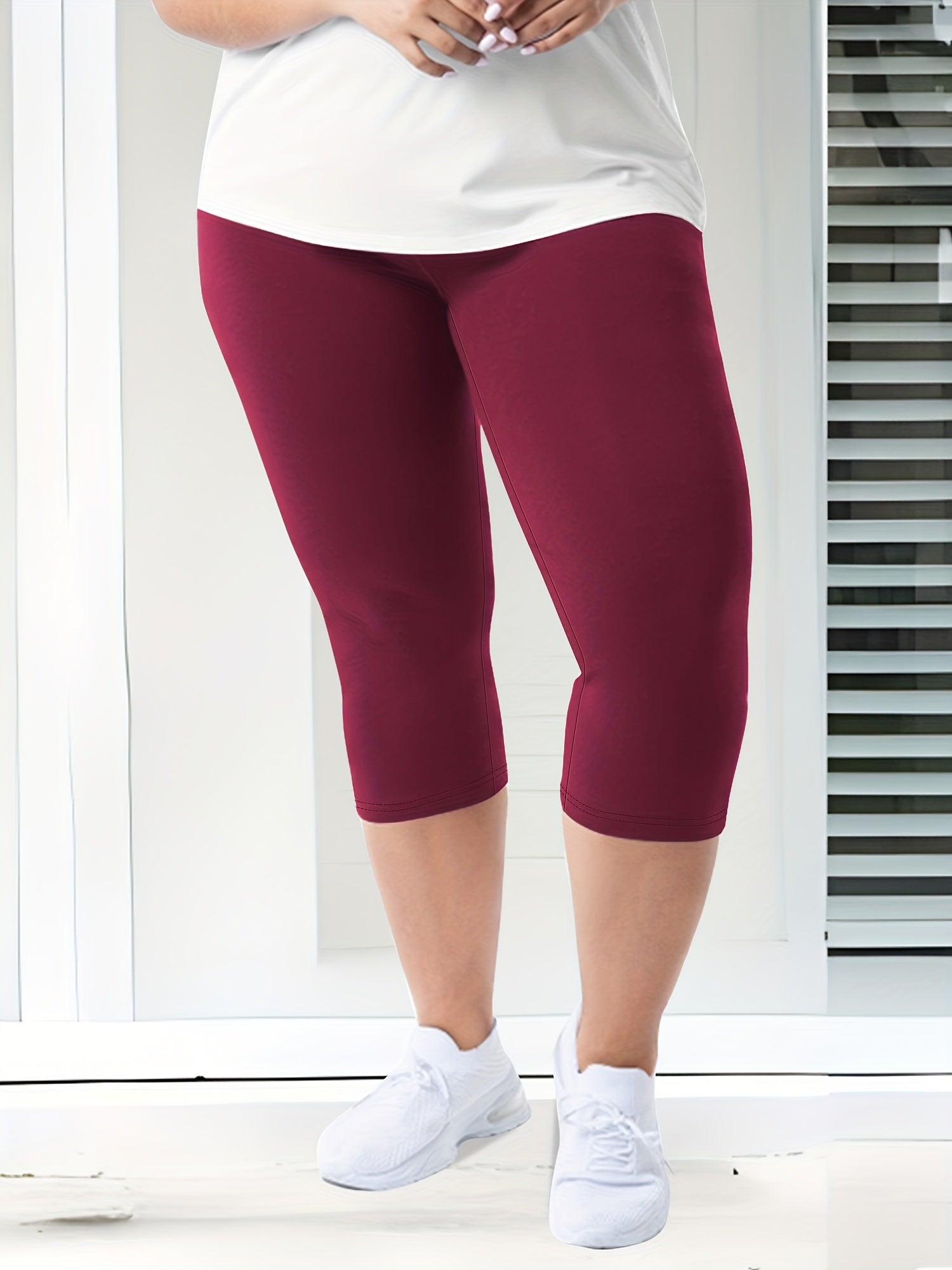 Plus Size High-Waisted 7/8 Leggings