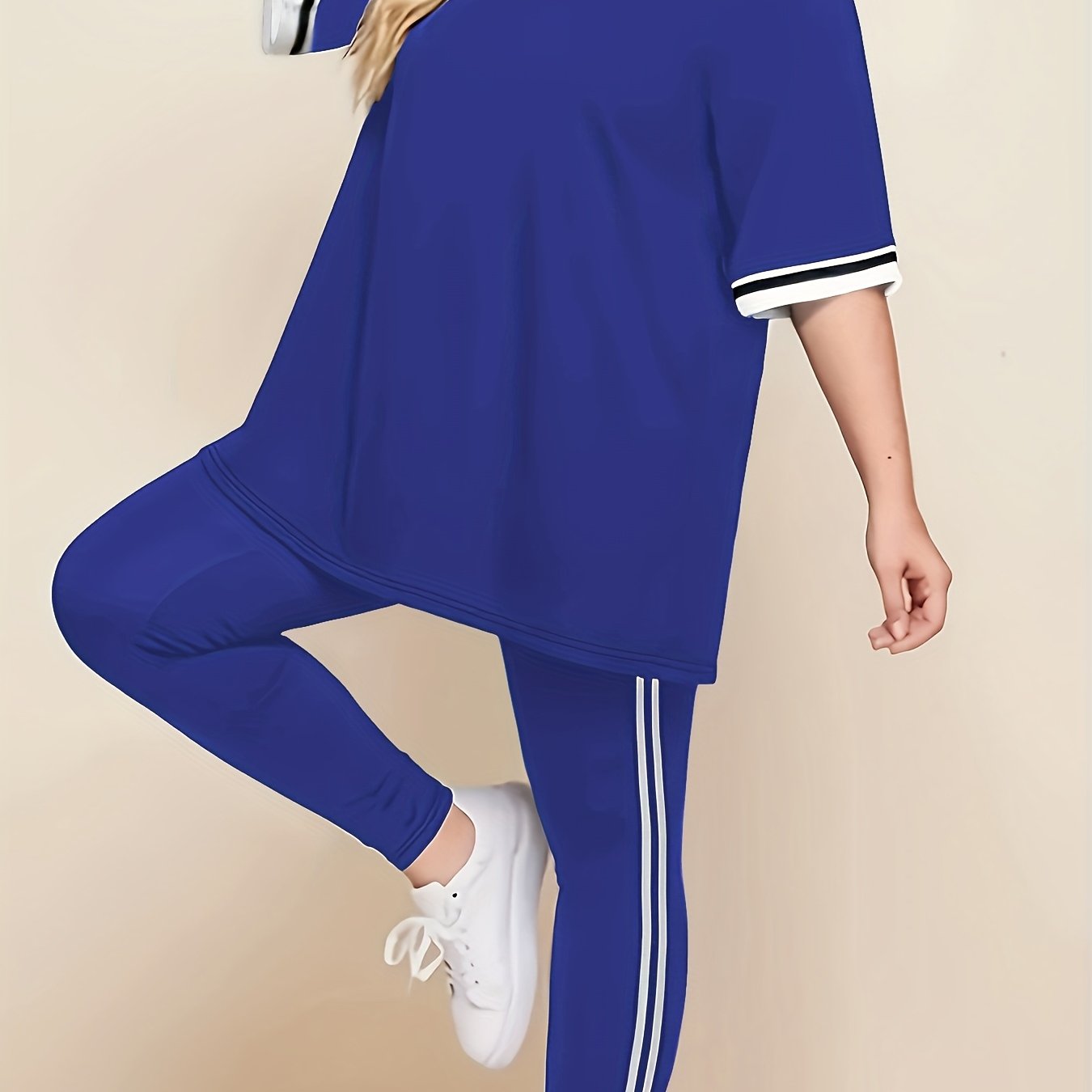 Women's Plus Size Casual Lounge Set