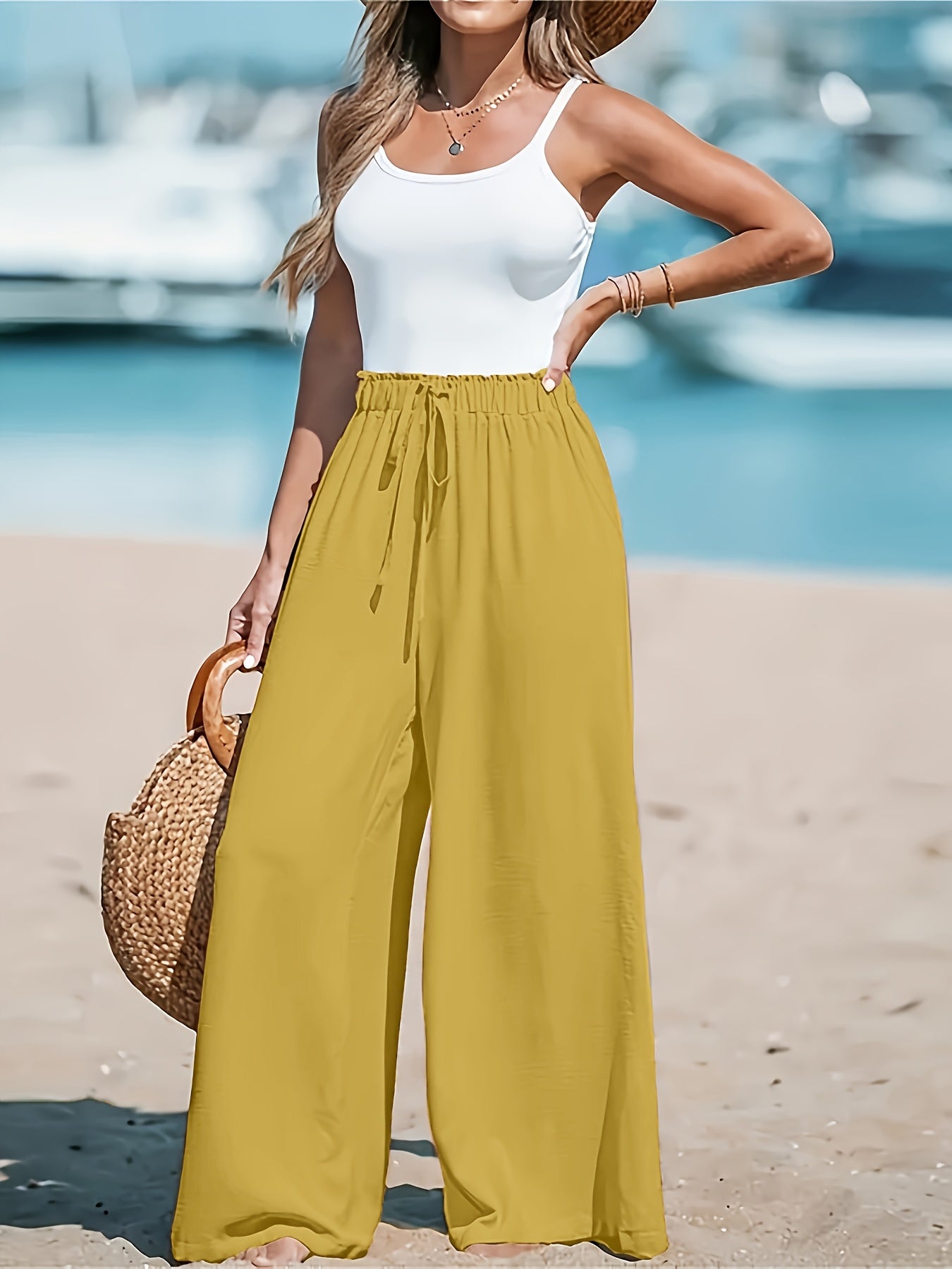 High-Waisted Wide-Leg Pants for Women