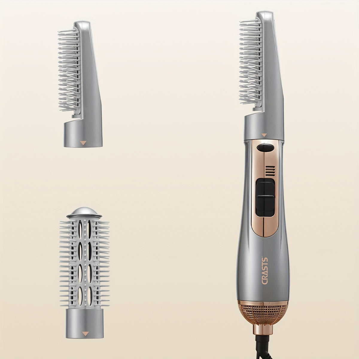 Electric Hair Dryer Brush 2-in-1 Dual-use Hair Straight Curling