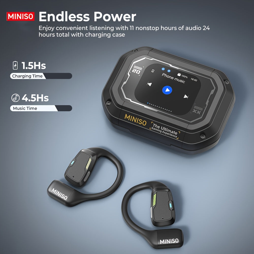AI Wireless Earbuds with Real-Time Translation, Touch Controls & Detachable Mic