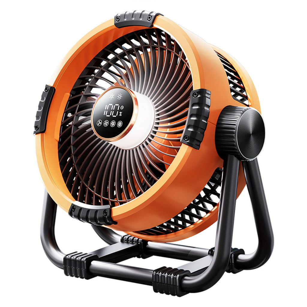 Storm Outdoor Fan - 30ft Cold Wind, 20000mAh Battery, LED Lantern, Phone Charger