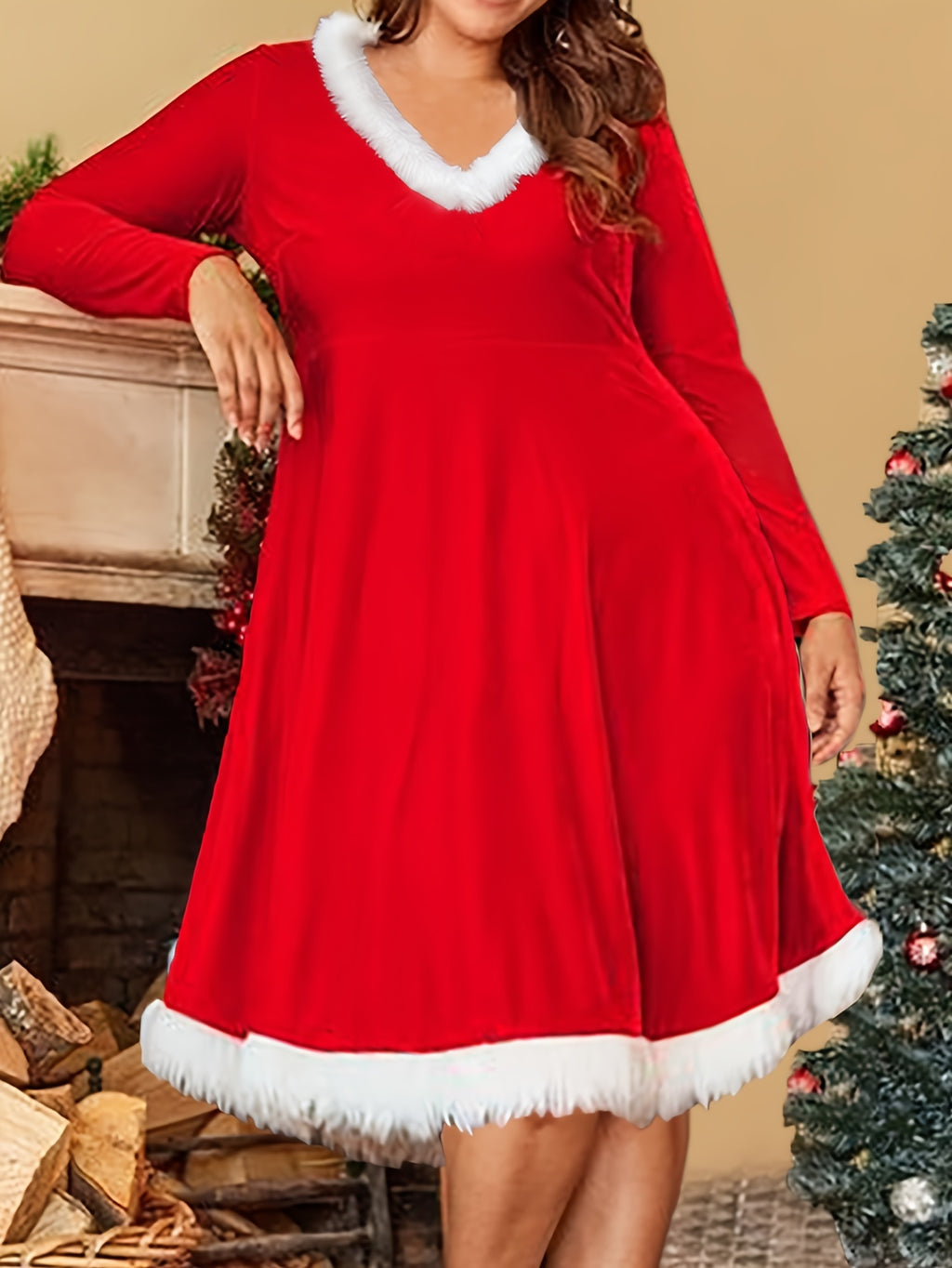 Plus Size, Christmas Hot-Selling Dress New Year Party