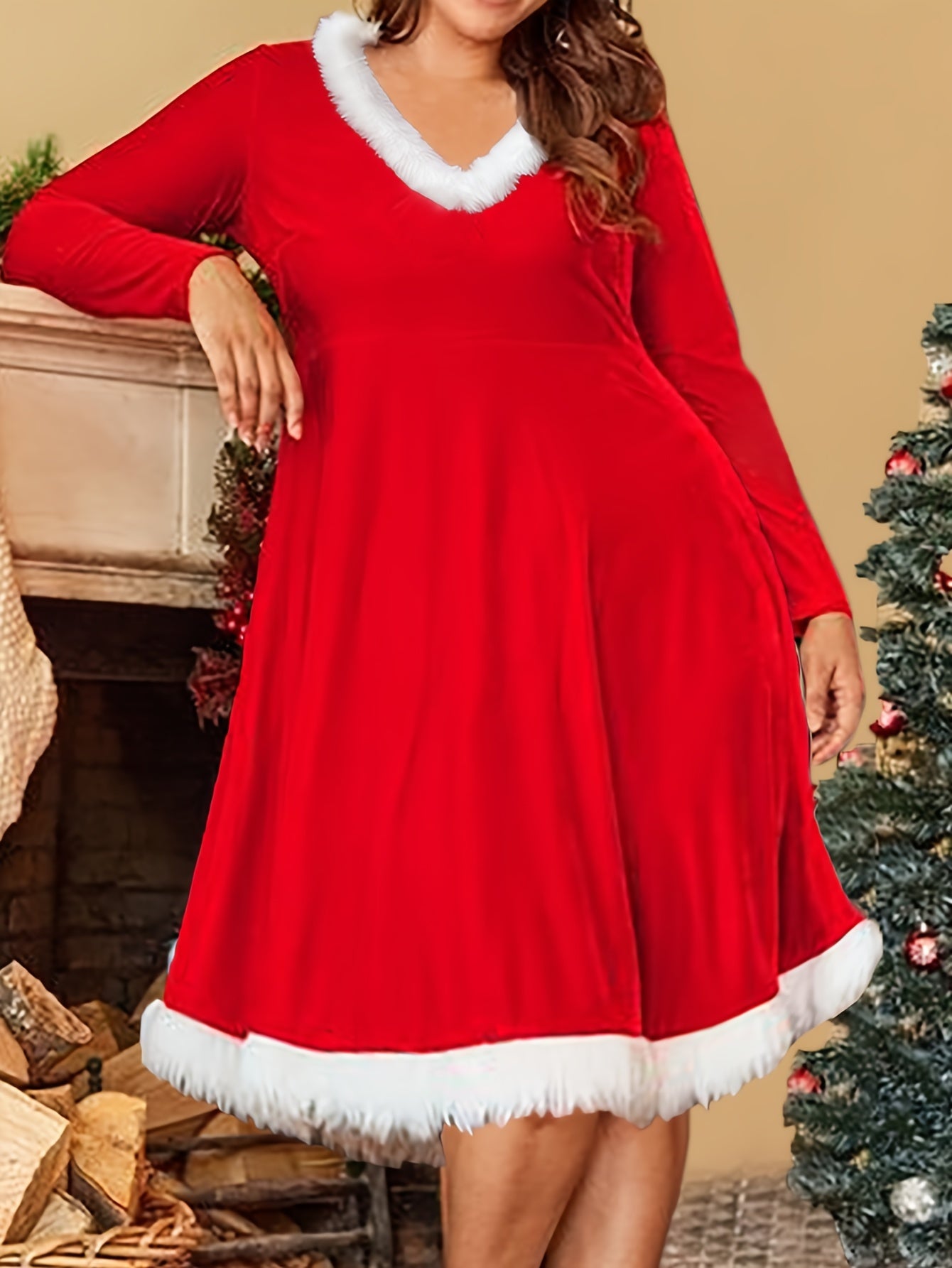 Plus Size, Christmas Hot-Selling Dress New Year Party