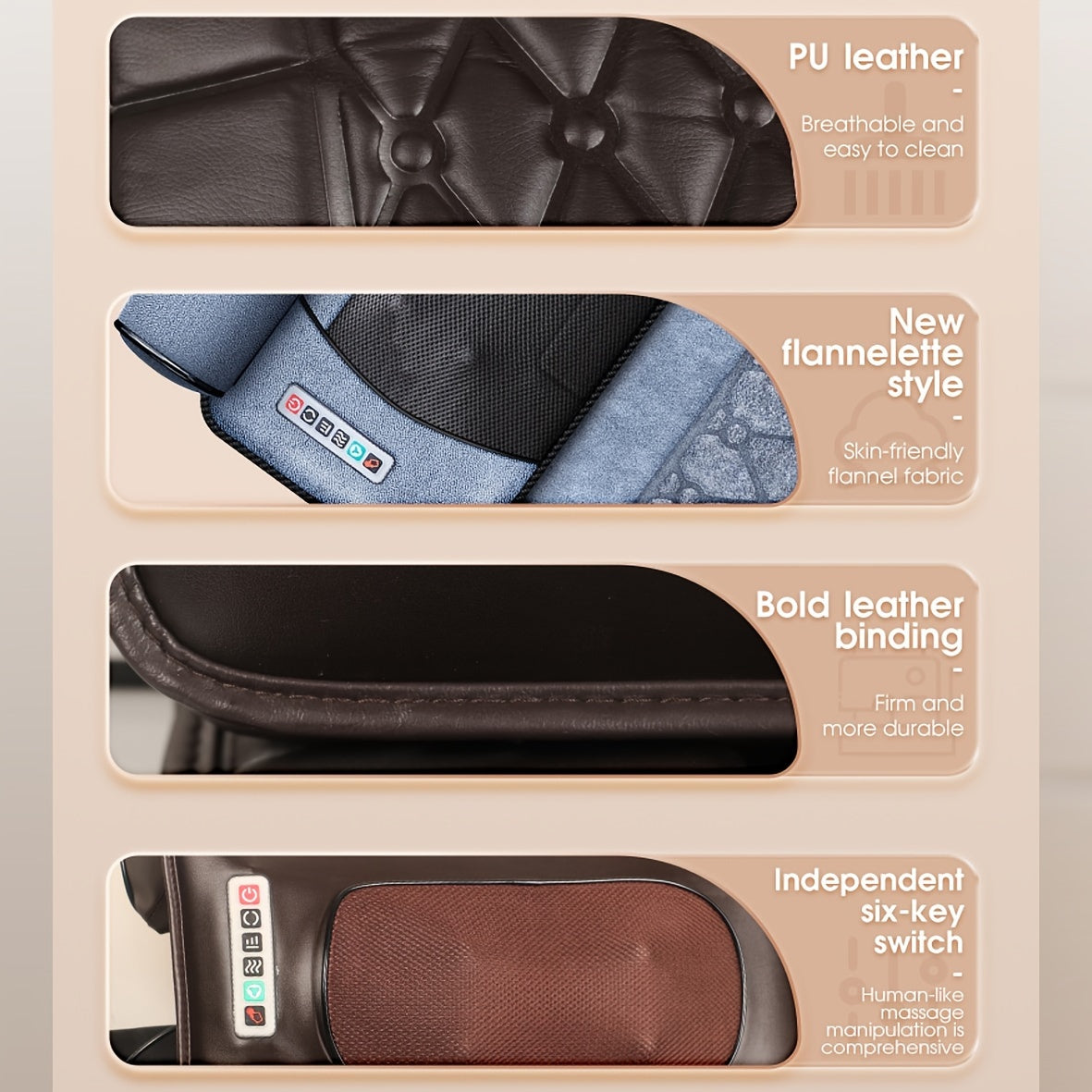 Full Body Massage Chair with Heat Relax, Neck Kneading & Foot Massage