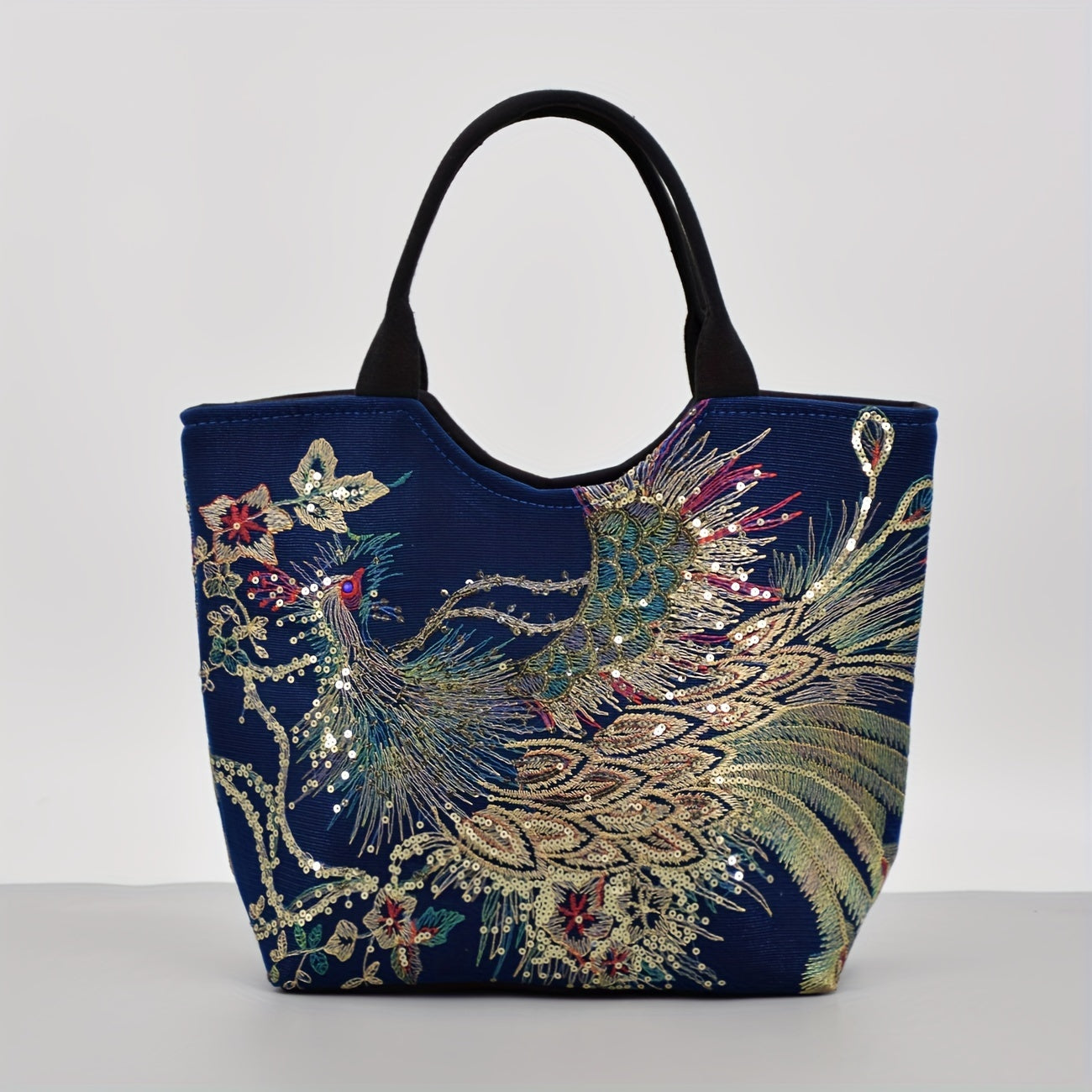 Chic Women's Embroidered Satchel Purse